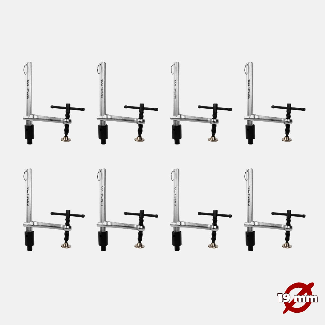 8pc Quick Clamp Pack (200 mm) - 19 mm System