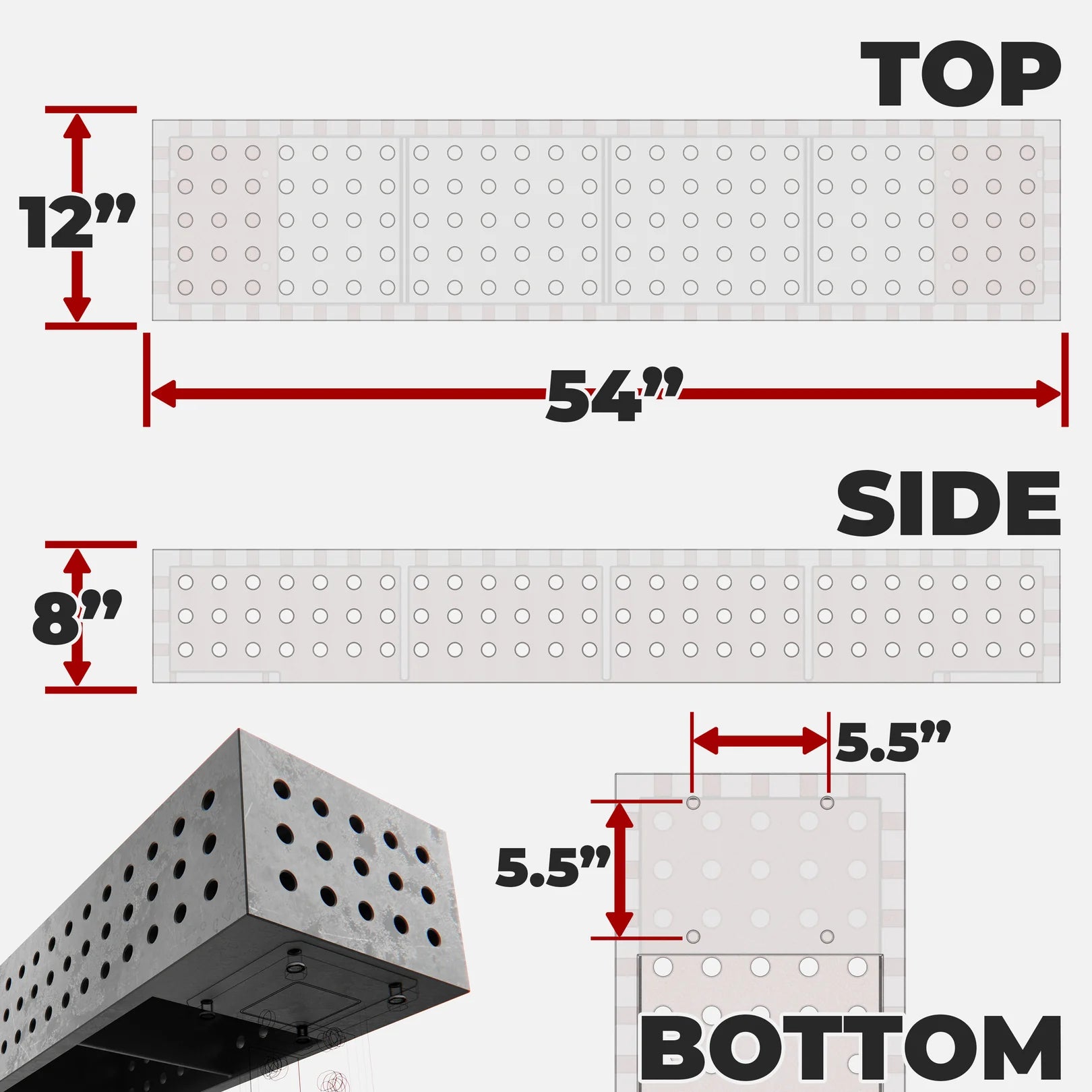 Tower Block, G Series (1400x300x200 mm), Dragon Scale Coating
