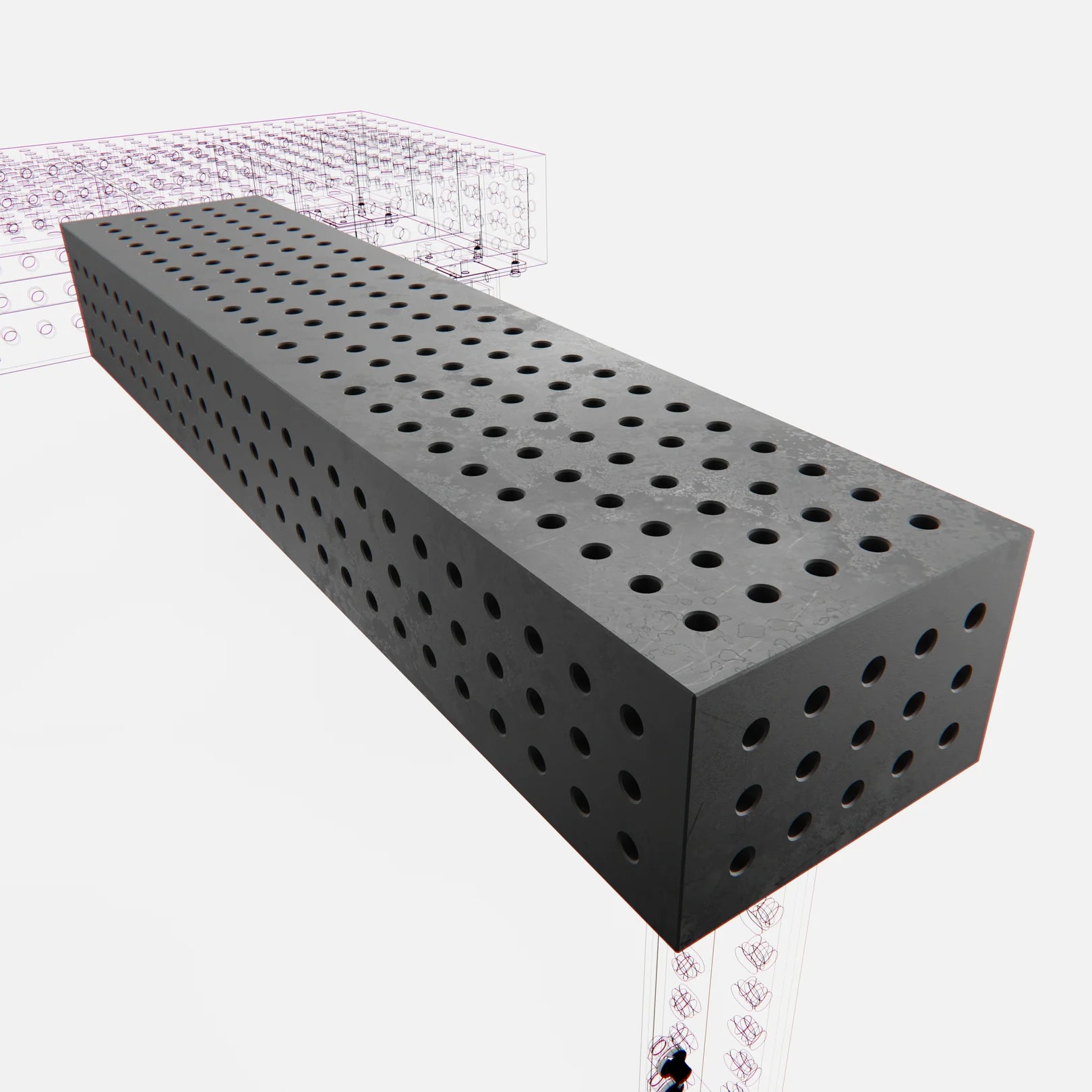 Tower Block, G Series (1400x300x200 mm), Dragon Scale Coating