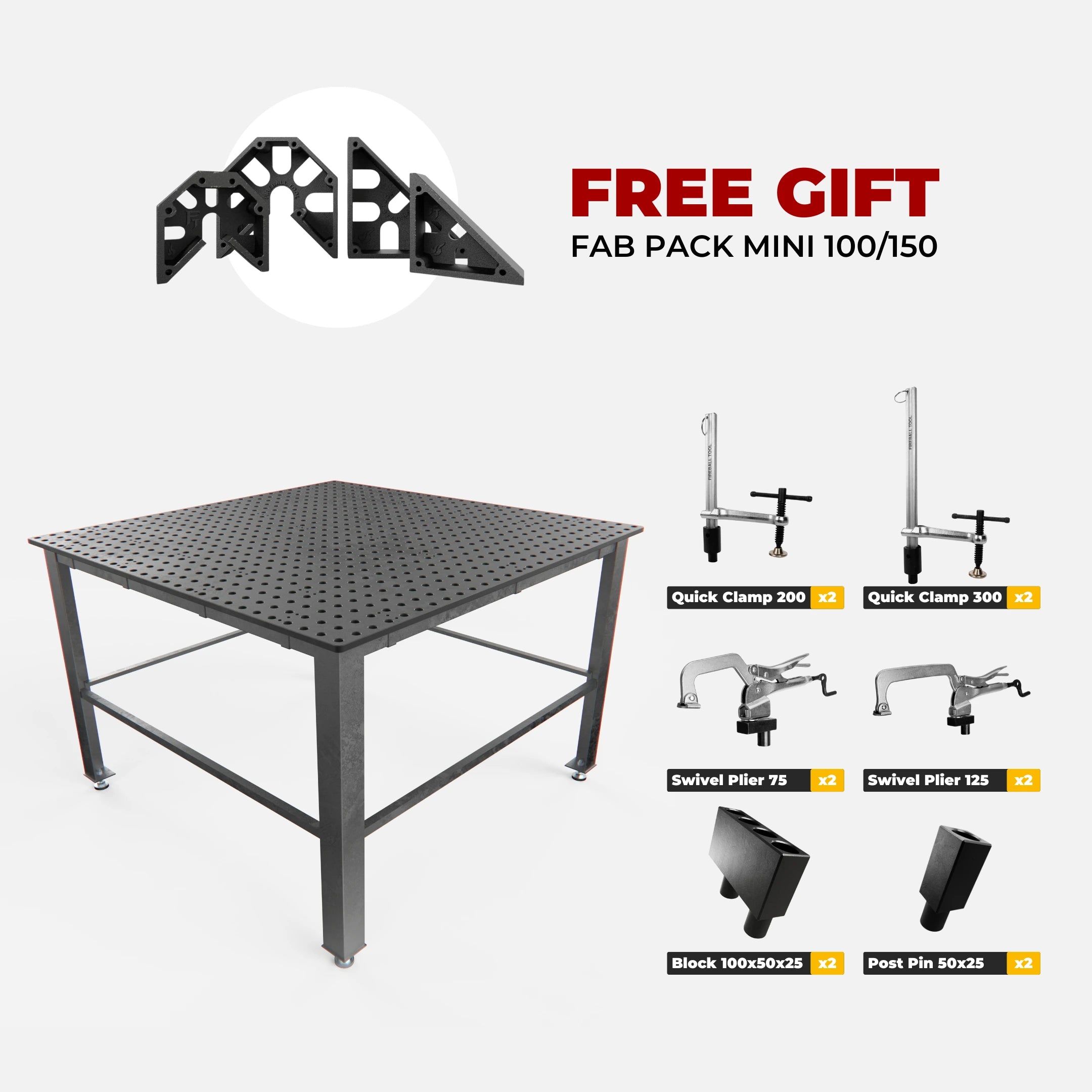 Pro Table Kit (1400x1400 mm) - 16 mm System