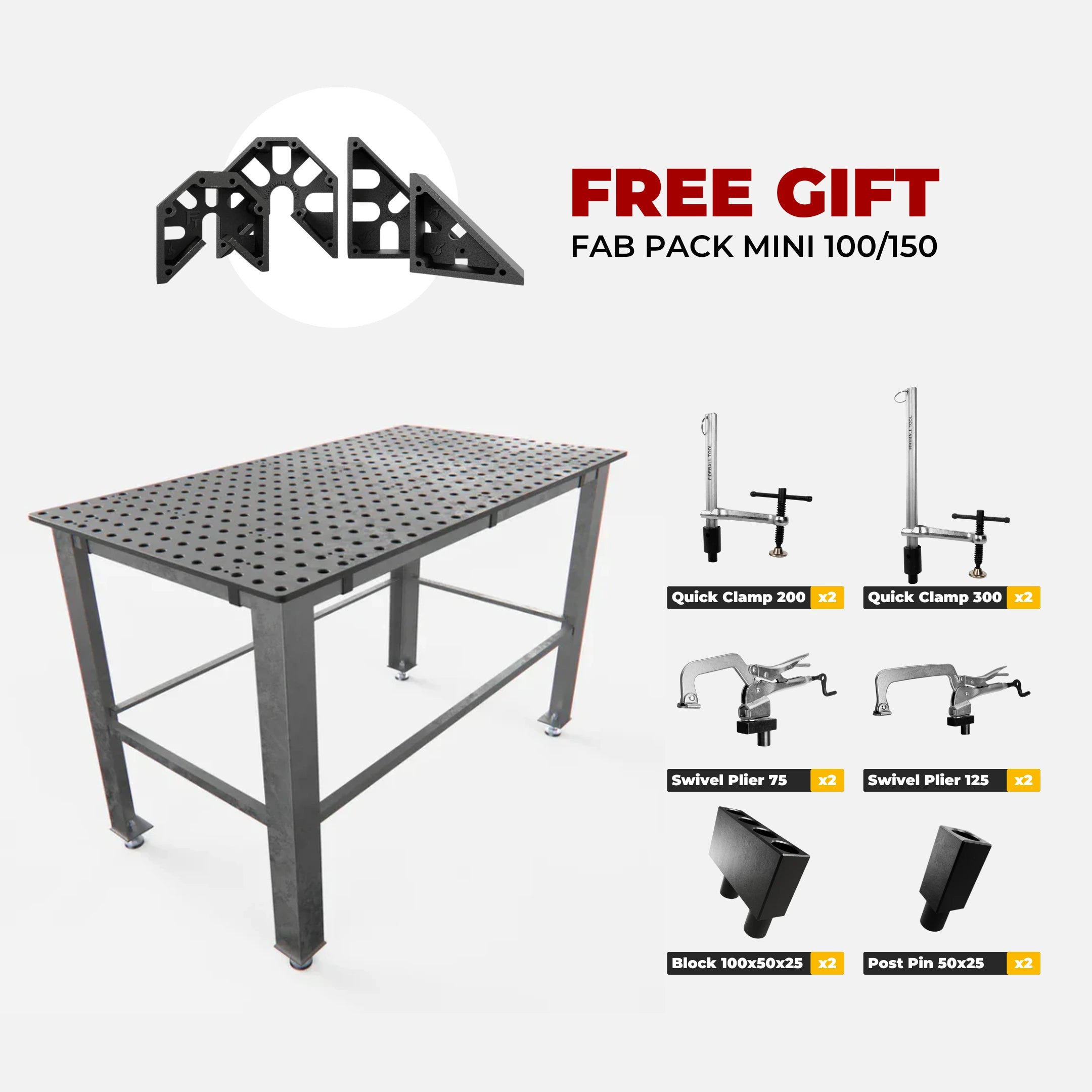 Pro Table Kit (1400x800 mm) - 16 mm System