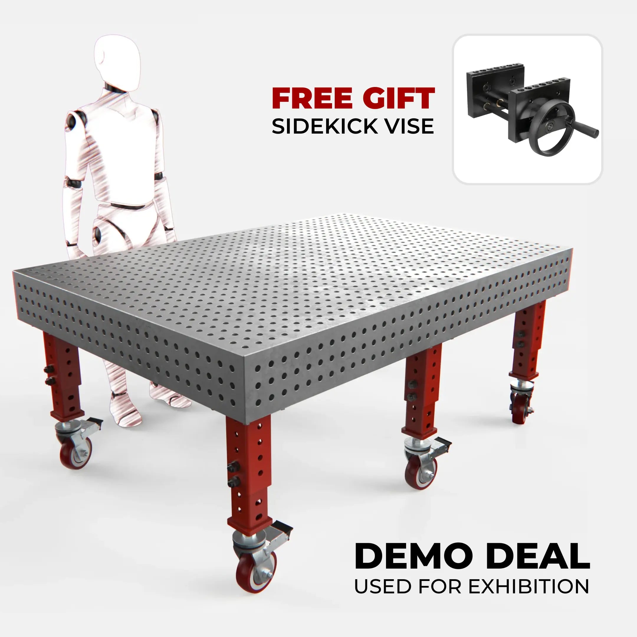 Heavy Duty Welding Table, 2000x1400 mm (Demo Deal)