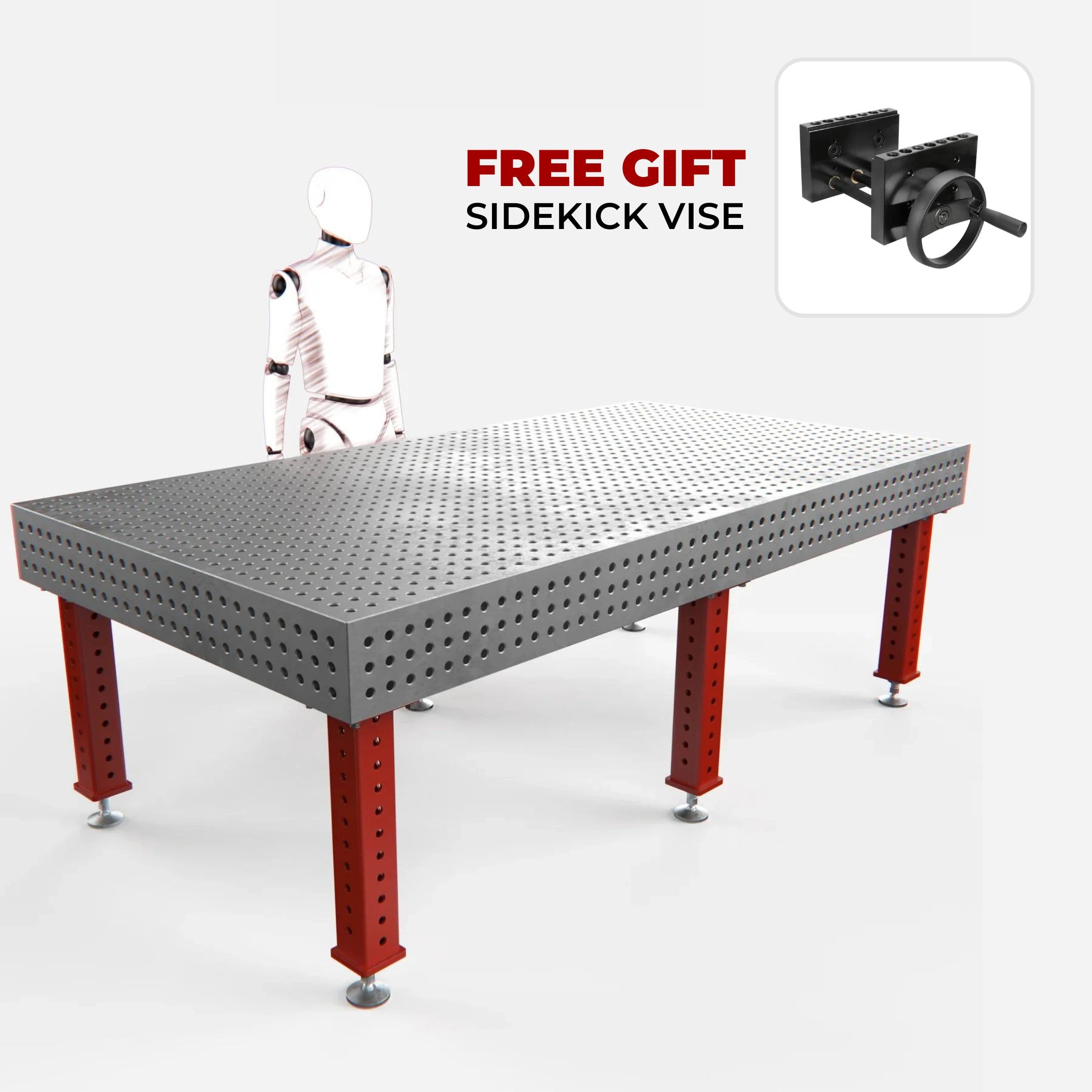 Heavy Duty Welding Table, 2600x1400 mm