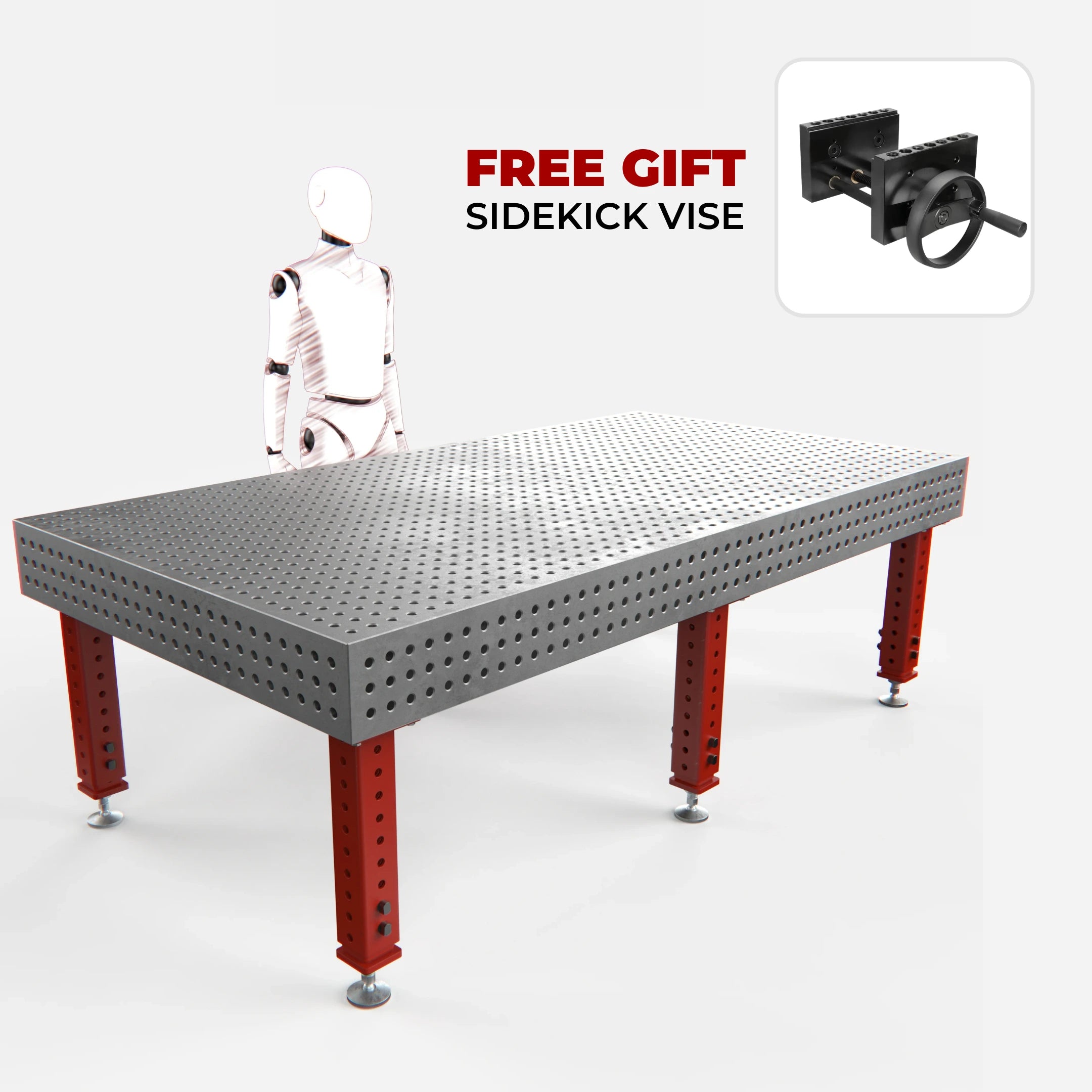 Heavy Duty Welding Table, 2600x1400 mm