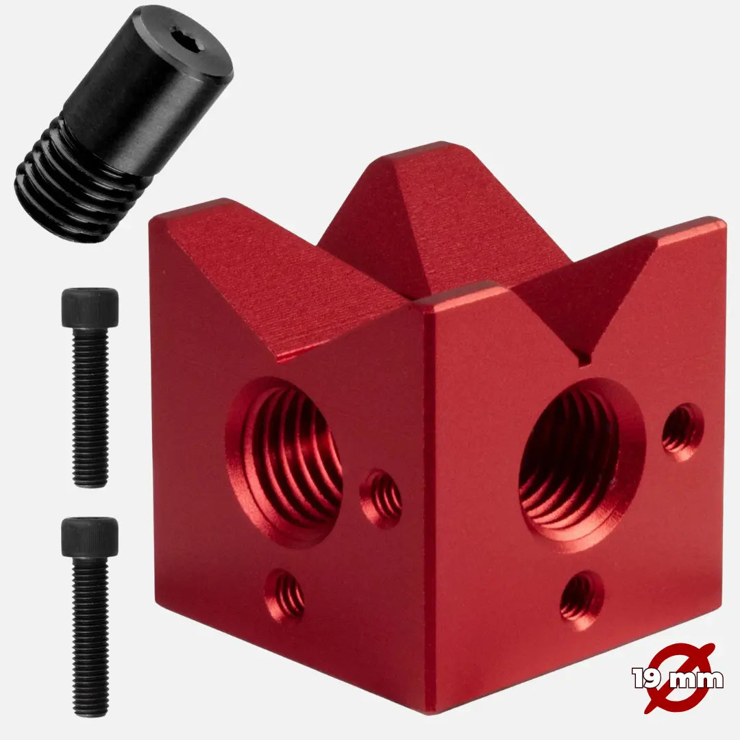 V Block 50x50 mm, AL - 19 mm System