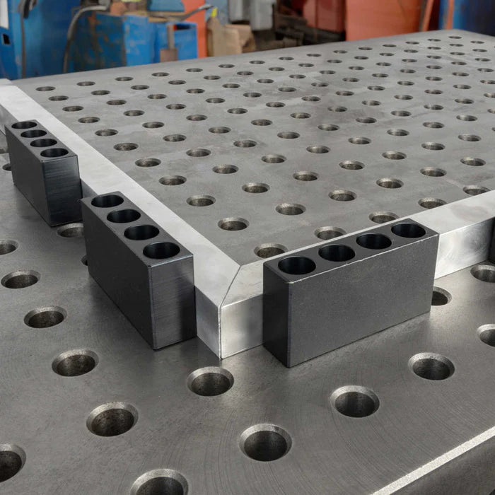 Anschlagstiftblock 150x50x25 mm - 19 mm System