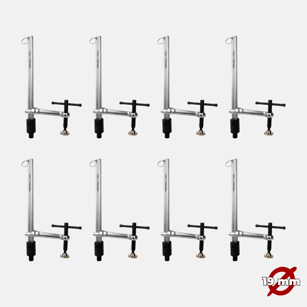 8pc Quick Clamp Pack (300 mm) - 19 mm System