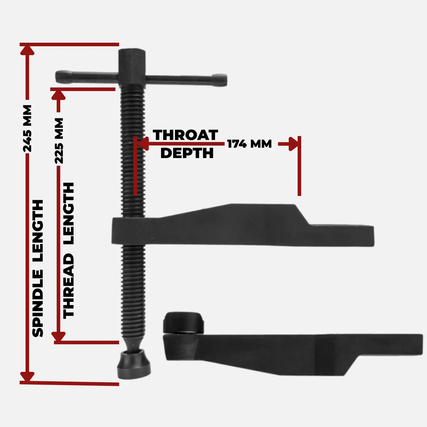 Collier de serrage pour barre et chien Maximus