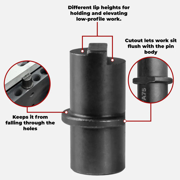 Work Holding Pins for Sidekick Vise (19 mm System)