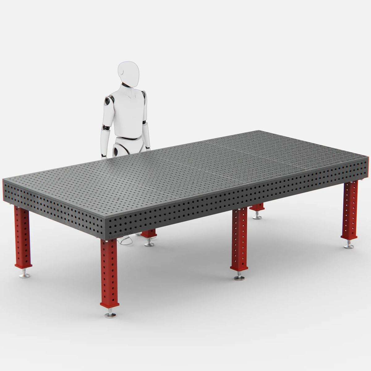 Steel Top X-Frame Welding Fixture Table, 3050x1500 mm