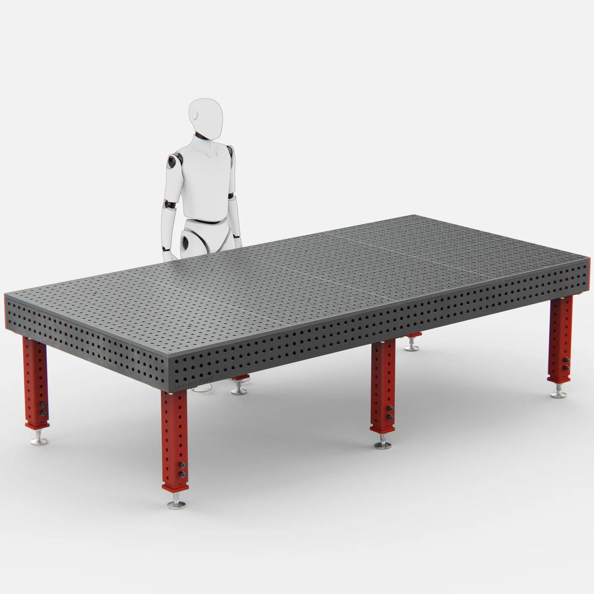 Steel Top X-Frame Welding Fixture Table, 3050x1500 mm
