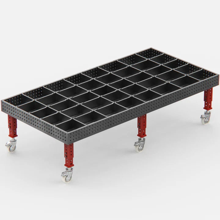 Steel Top X-Frame Welding Fixture Table, 3050x1500 mm