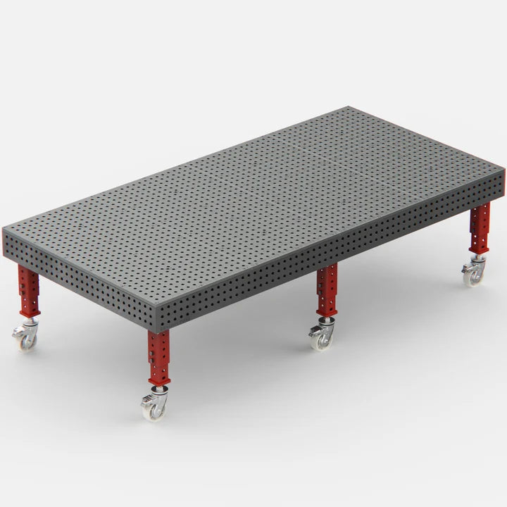 Steel Top X-Frame Welding Fixture Table, 3050x1500 mm
