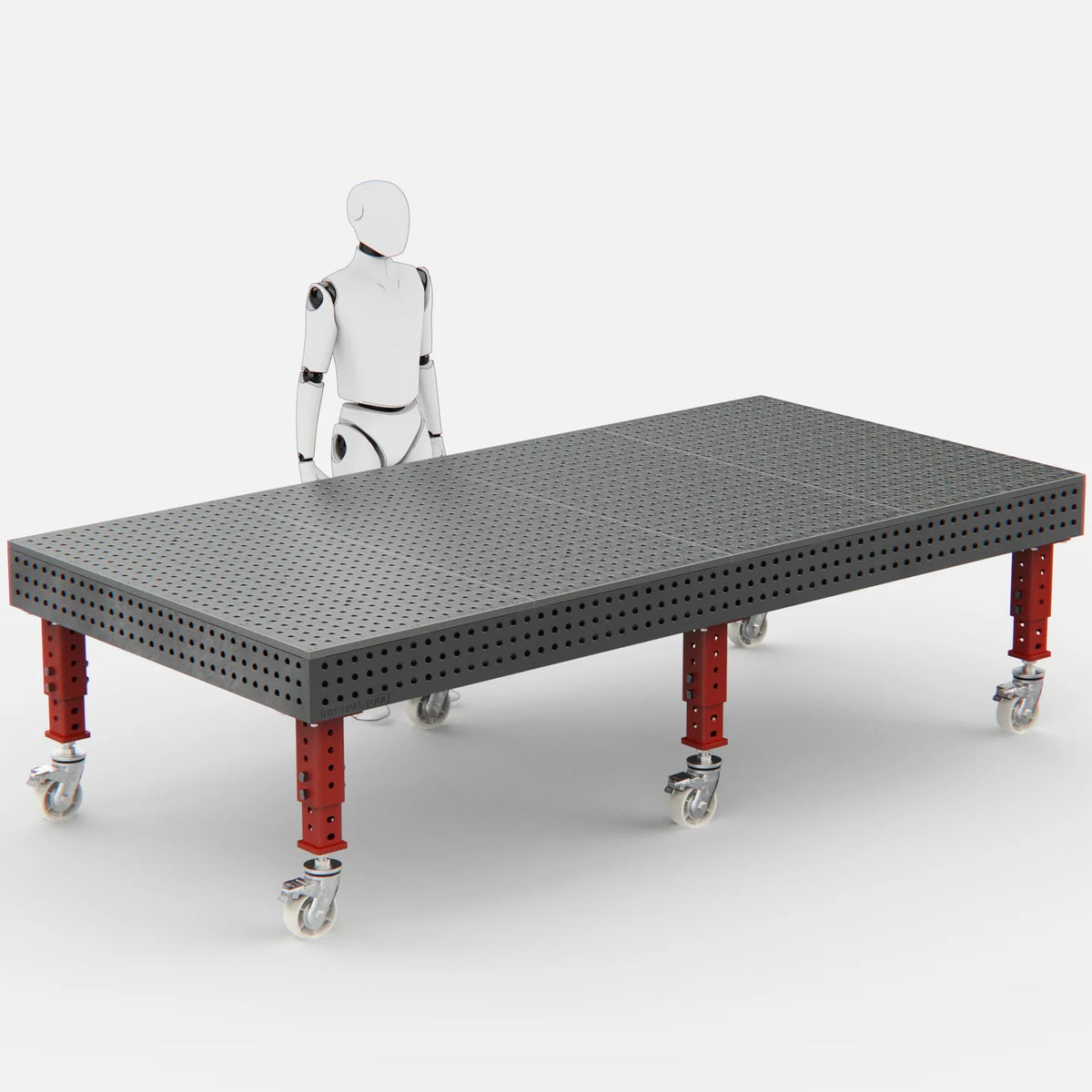 Steel Top X-Frame Welding Fixture Table, 3050x1500 mm