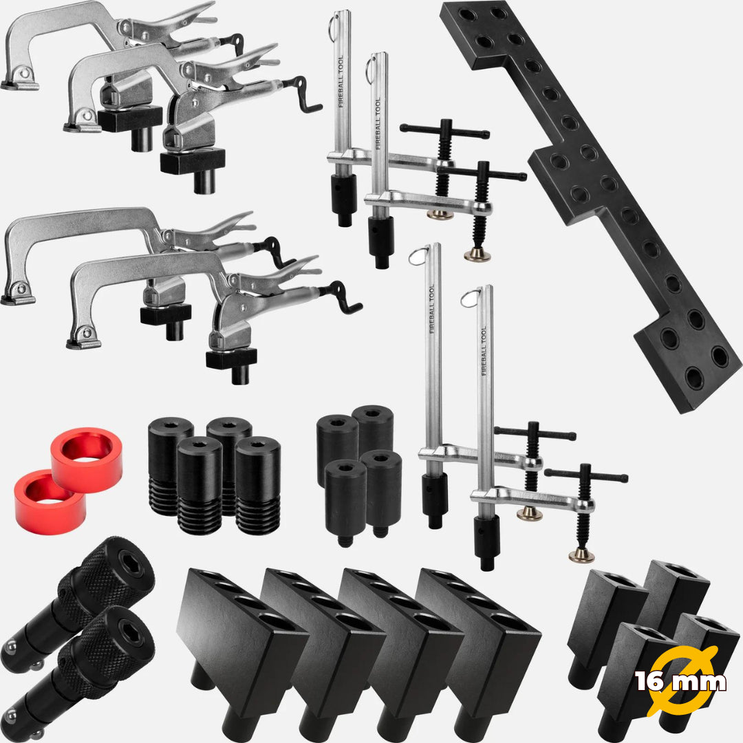 Welding Table Drill Guide - 16 mm System