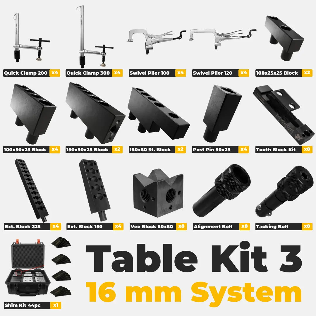 Table Kit 3 - 16 mm System