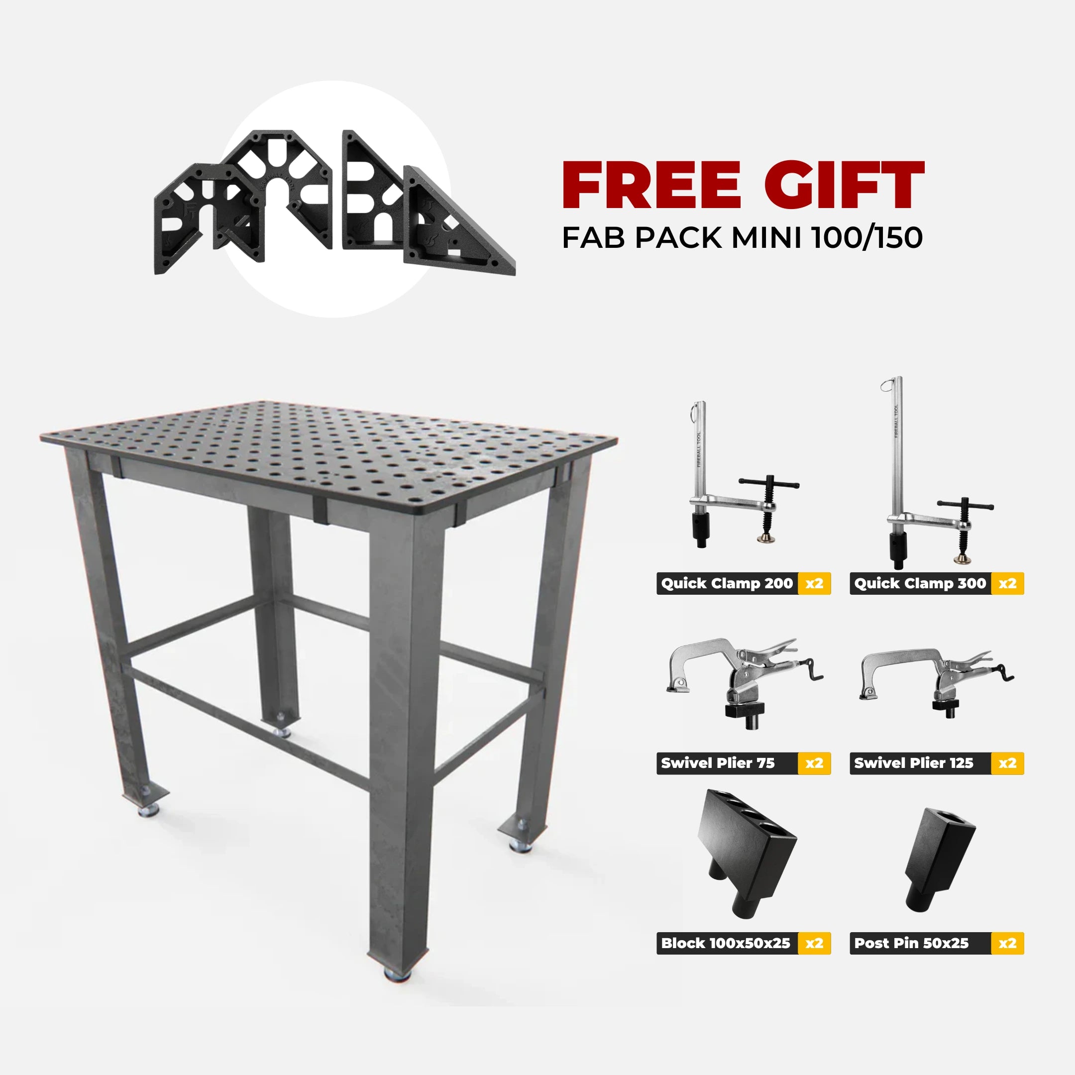 Pro Table Kit (1000x600 mm) - 16 mm System
