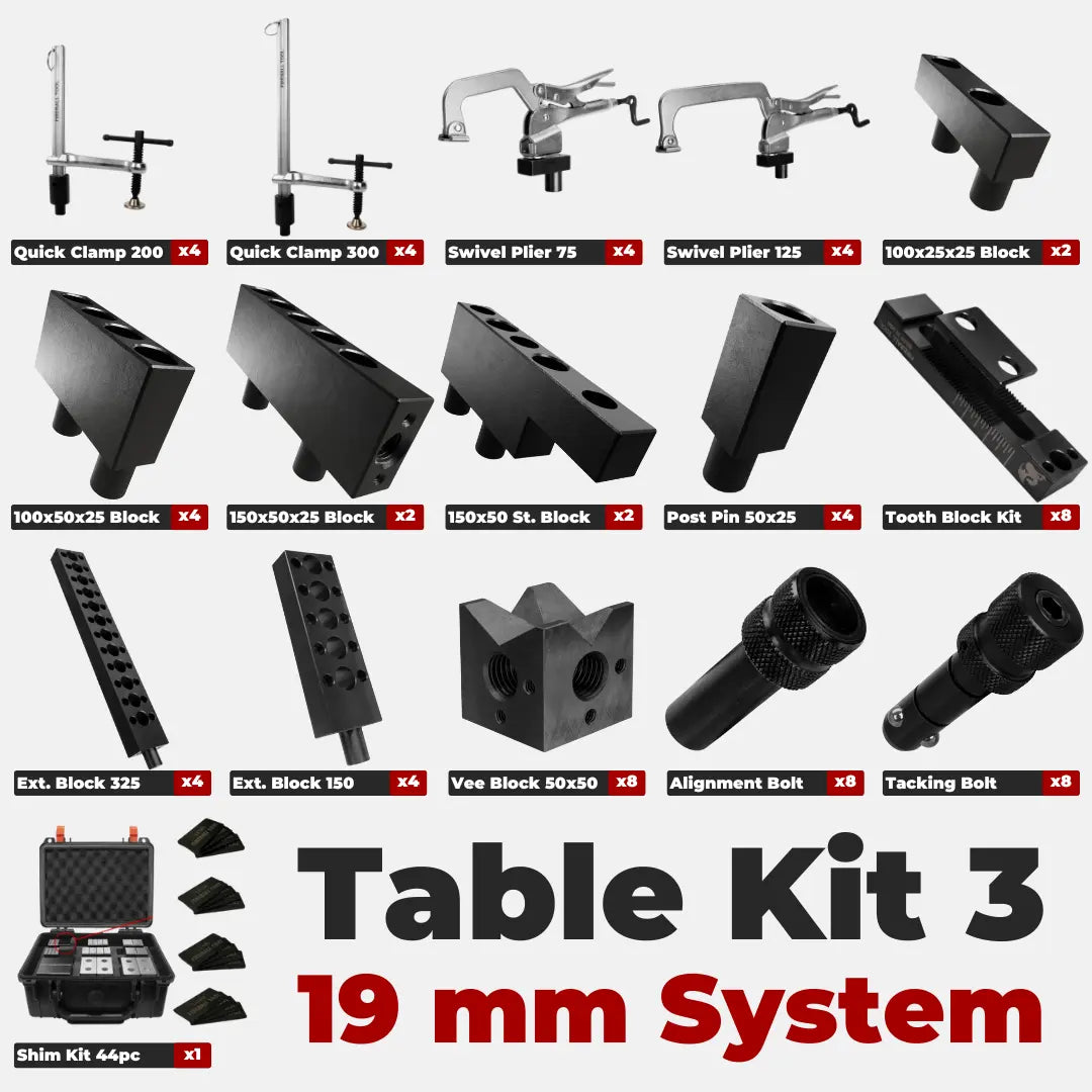 Kit de table 3 - Système 19 mm