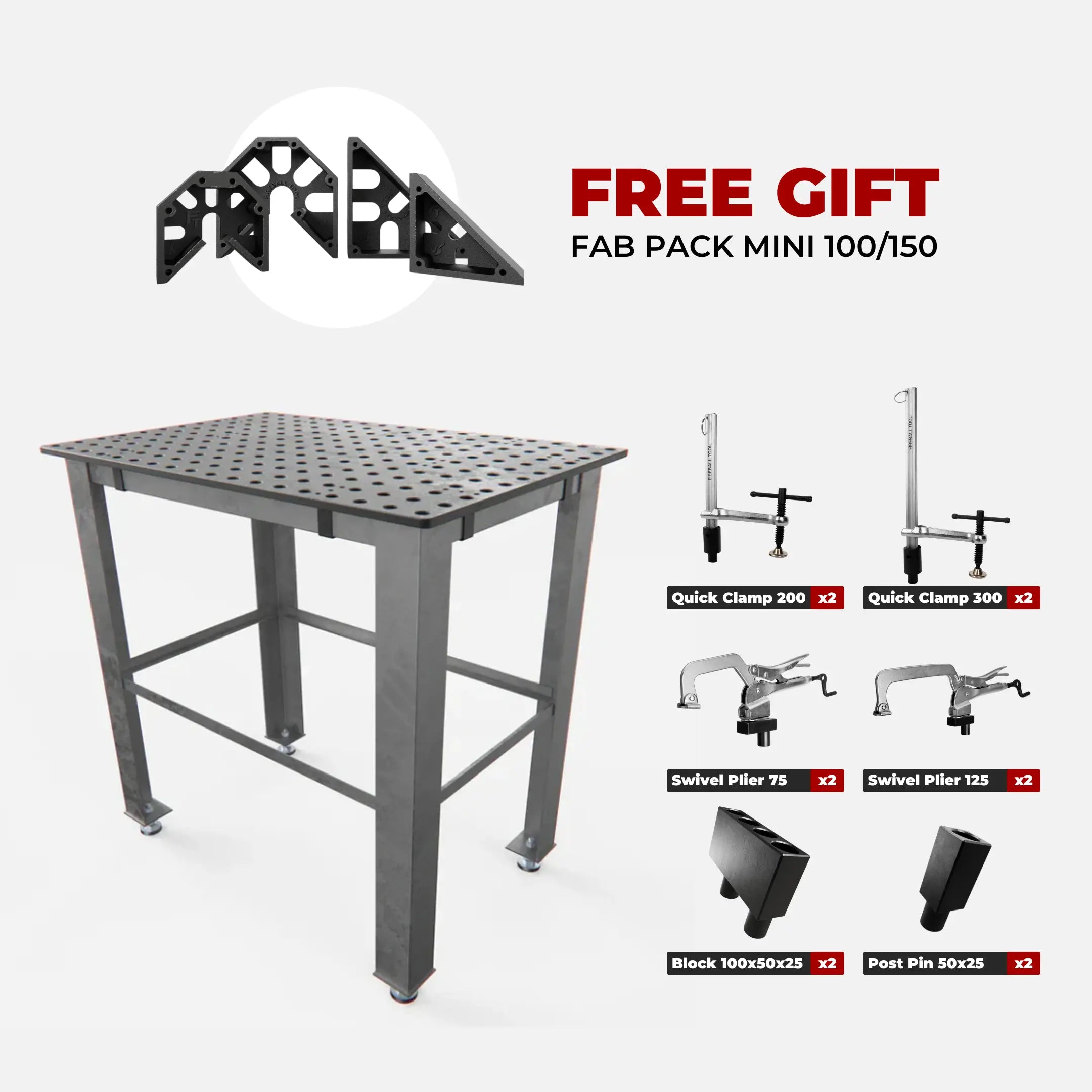 Pro Table Kit (1000x600 mm) - 19 mm System