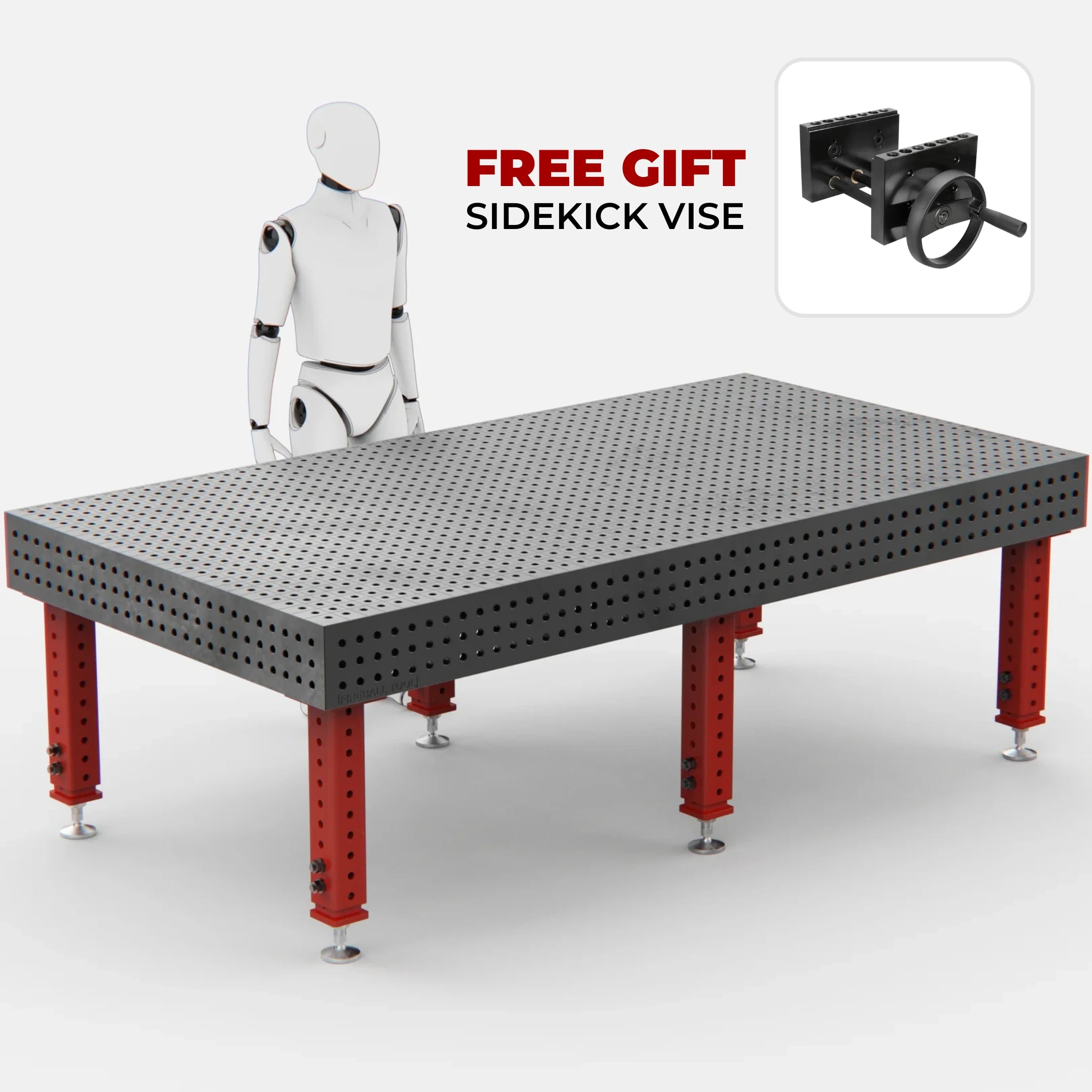 Heavy Duty Welding Table, 2600x1400 mm